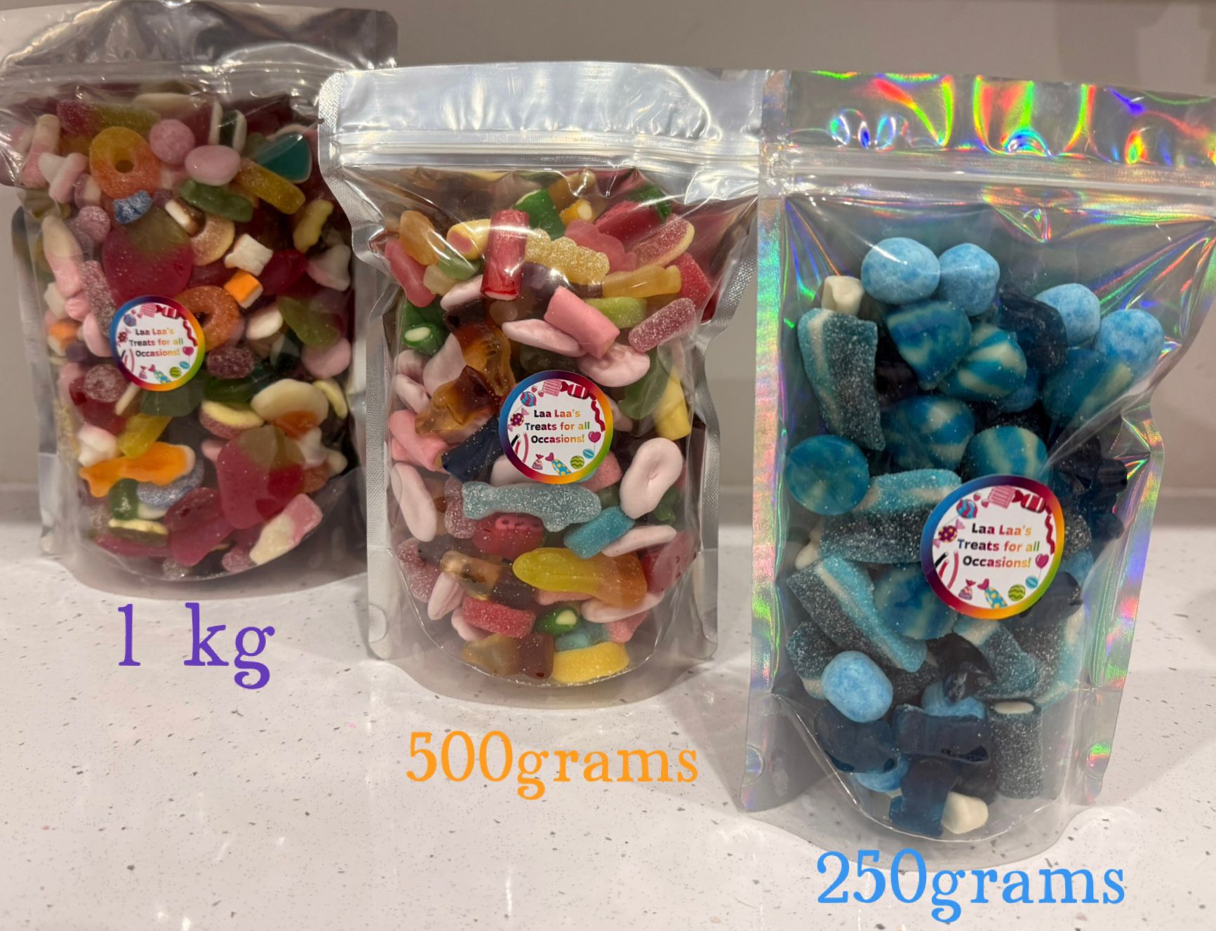 Pick and Mix bag sizes