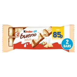 Kinder Milk and Hazelnuts Bueno White Bar
