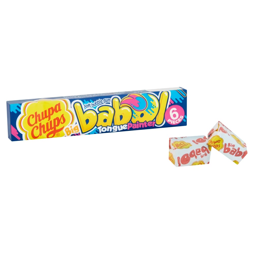 Chupa Chups Big Babol Blue Raspberry Flavour Soft Bubble Gum