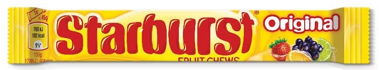Starburst Vegan Chewy Fruit Flavoured Sweets